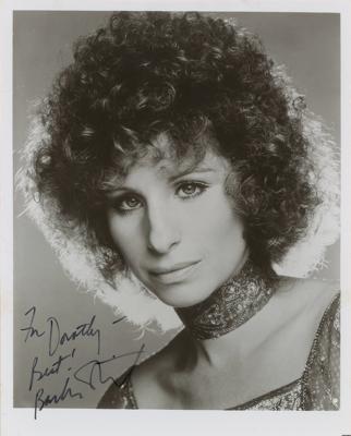Lot #894 Barbra Streisand Signed Photograph