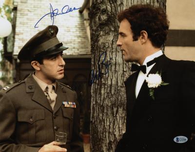 Lot #871 Al Pacino and James Caan Signed Oversized Photograph - Image 1