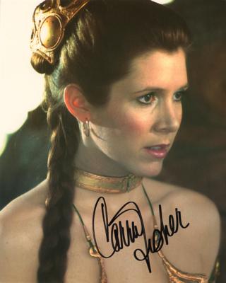 Lot #885 Star Wars: Carrie Fisher Signed