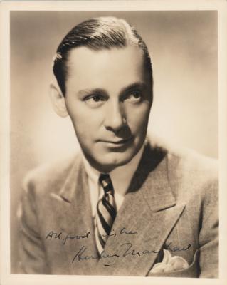 Lot #849 Herbert Marshall Signed Photograph - Image 1