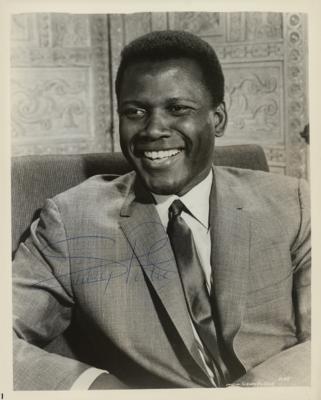 Lot #873 Sidney Poitier Signed Photograph - Image 1