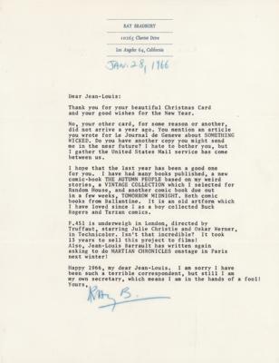 Lot #520 Ray Bradbury Typed Letter Signed