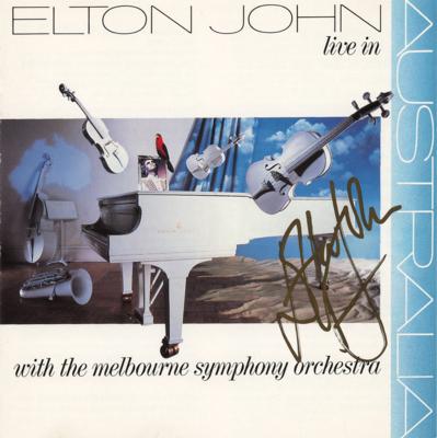 Lot #717 Elton John Signed CD Booklet