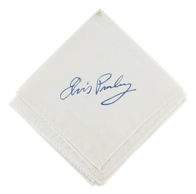 Lot #576 Elvis Presley 1976 'Square Corner Signature' Scarf (Attested as Stage-Worn) - Image 1