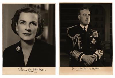 Lot #326 Louis and Edwina Mountbatten (2) Signed Photographs - Image 1