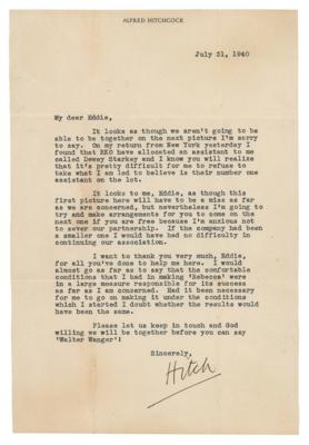 Lot #777 Alfred Hitchcock Typed Letter Signed - Image 1