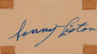 Lot #933 Sonny Liston Signature