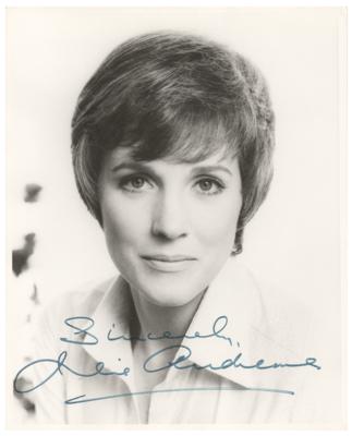 Lot #796 Julie Andrews Signed Photograph