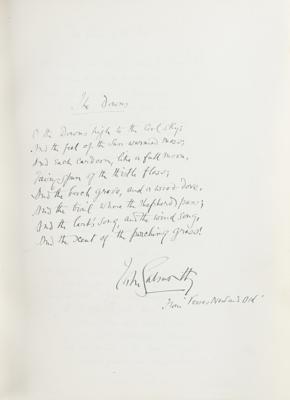 Lot #517 Writers: J. M. Barrie, A. A. Milne, Laurence Binyon, and Others Autograph Quotations Signed - Image 4