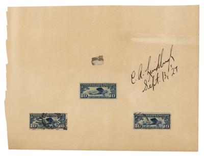 Lot #335 Charles Lindbergh Signature with Seattle