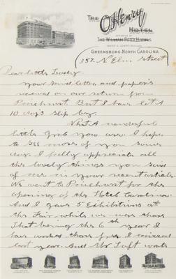 Lot #155 Annie Oakley Autograph Letter Signed - Image 1