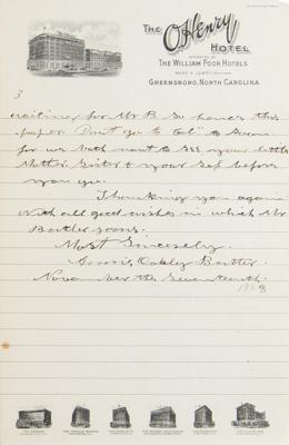 Lot #155 Annie Oakley Autograph Letter Signed - Image 3