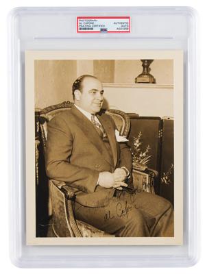 Lot #160 Al Capone Signed Photograph - Image 1