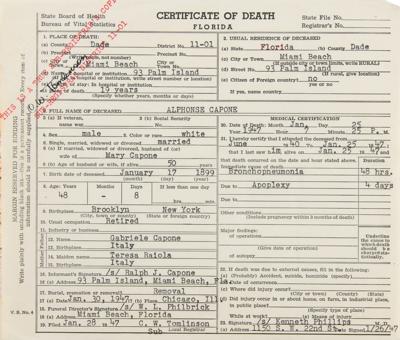 Lot #161 Al Capone Medical Archive - Image 3