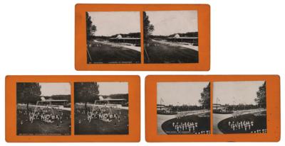 Lot #6188 Paris 1900 Olympics (3) Stereoscopic Photographs of Gymnastics - Image 1