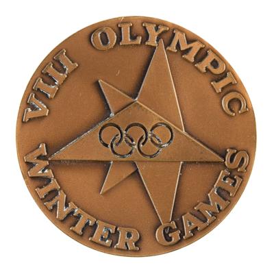 Lot #6080 Squaw Valley 1960 Winter Olympics Bronze Participation Medal