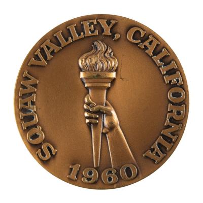 Lot #6080 Squaw Valley 1960 Winter Olympics Bronze Participation Medal - Image 2