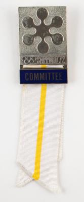 Lot #6309 Sapporo 1972 Winter Olympics Committee Badge - Image 1