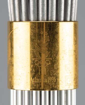 Lot #6032 Hal Haig Prieste's Antwerp 1920 Summer Olympics Bronze Winner's Medal and Participation Medal, and Atlanta 1996 Summer Olympics Torch - Image 7