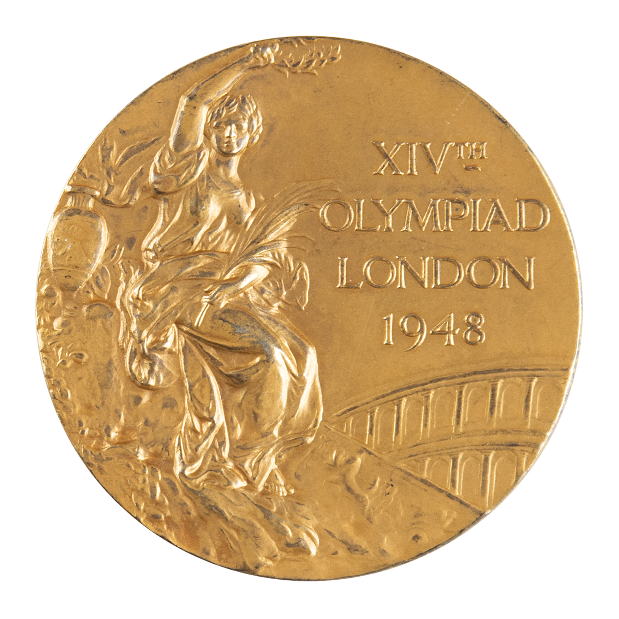 London 1948 Summer Olympics Gold Winner s Medal RR Auction London 1948 Summer Olympics Gold Winner s Medal RR Auction