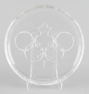 Lot #6252 Berlin 1936 Summer Olympics Souvenir Glass Plate - Image 1