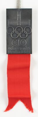 Lot #6347 East Berlin 1985 IOC Session Badge - Image 1
