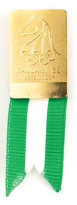 Lot #6354 Calgary 1988 IOC Session Badge