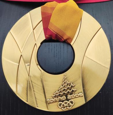 Lot #6158 Torino 2006 Winter Olympics Gold Winner's Medal - Image 1