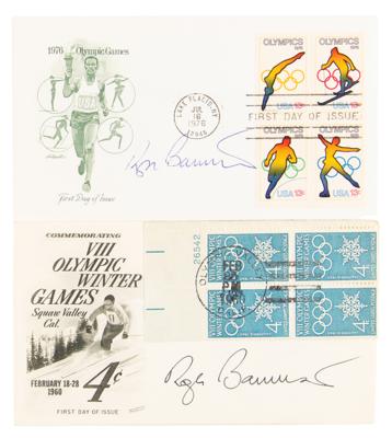 Lot #6396 Roger Bannister (2) Signed Olympic Covers - Image 1