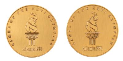Lot #6366 Atlanta 1996 Summer Olympics Bronze Participation Medals (2) - From the Collection of IOC Member James Worrall - Image 1