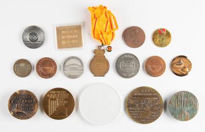 Lot #6390 Olympic Commemorative Medals (16) - From the Collection of IOC Member James Worrall - Image 2