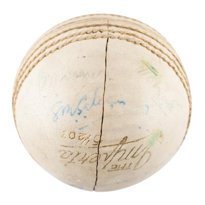 Lot #6261 London 1948 Summer Olympics Pakistan Team-Signed Field Hockey Ball - From the Collection of IOC Member James Worrall - Image 5
