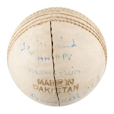 Lot #6261 London 1948 Summer Olympics Pakistan Team-Signed Field Hockey Ball - From the Collection of IOC Member James Worrall - Image 7