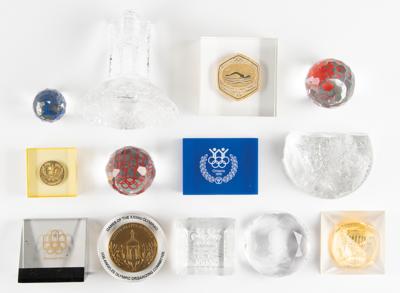 Lot #6392 Olympic Paperweights (12) - From the Collection of IOC Member James Worrall - Image 1