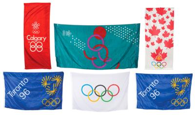 Lot #6365 Olympic Flags (6) - From the Collection