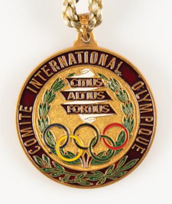 Lot #6176 Official IOC Member Medal - From the Collection of IOC Member James Worrall - Image 3