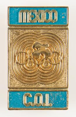 Lot #6108 Mexico City 1968 Summer Olympics 67th IOC Badge - Image 1
