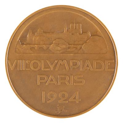 Lot #6201 Paris 1924 Summer Olympics Participation Medal - Image 2