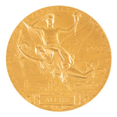 Lot #6184 Paris 1900 Exposition Universelle Non-Athletic Gilt Bronze Award Medal - Image 2