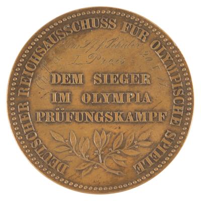 Lot #6198 Berlin 1916 Summer Olympic Trials Winner's Medal [Canceled Games] - Image 2