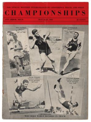 Lot #6044 Jesse Owens: 1935 Big Ten Track and Field Championships Program - Image 1