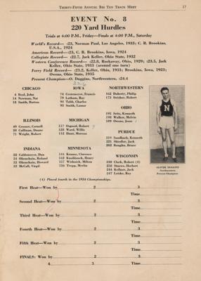 Lot #6044 Jesse Owens: 1935 Big Ten Track and Field Championships Program - Image 4