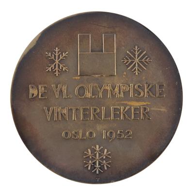 Lot #6062 Oslo 1952 Winter Olympics Gold Winner's Medal - Image 2