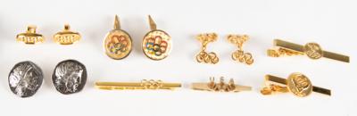 Lot #6385 Olympic Buttons, Tie Clips, and Cufflinks Collection (60+) - From the Collection of IOC Member James Worrall - Image 2