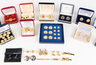 Lot #6385 Olympic Buttons, Tie Clips, and Cufflinks Collection (60+) - From the Collection of IOC Member James Worrall - Image 4