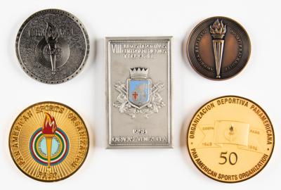 Lot #6387 Pan American Games and Central American and Caribbean Games Medals (5) - From the Collection of IOC Member James Worrall - Image 1