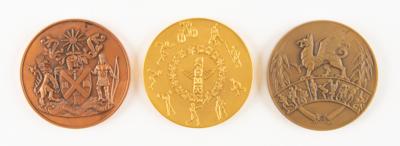 Lot #6277 British Empire and Commonwealth Games Medals (3) - From the Collection of IOC Member James Worrall - Image 1