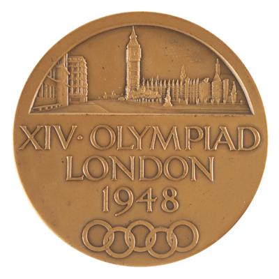 Lot #6258 London 1948 Summer Olympics Bronze Participation Medal - Image 2