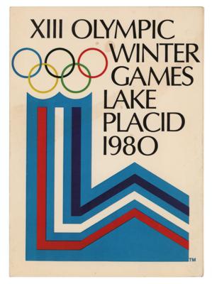 Lot #6333 Jack Shea and Jim Craig Signed Lake Placid 1980 Winter Olympics Greeting Card - Image 2