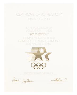 Lot #6342 Los Angeles 1984 Summer Olympics 'Gold Edition' Multi-Signed Commemorative Book - Image 5